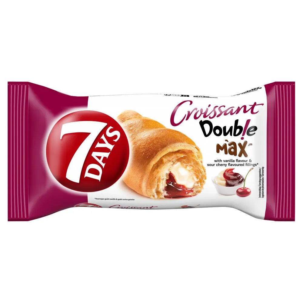 [7622201393625/7622201393632] 7DAYS CROISSANT MAX VANILLA  CHERRY 92G