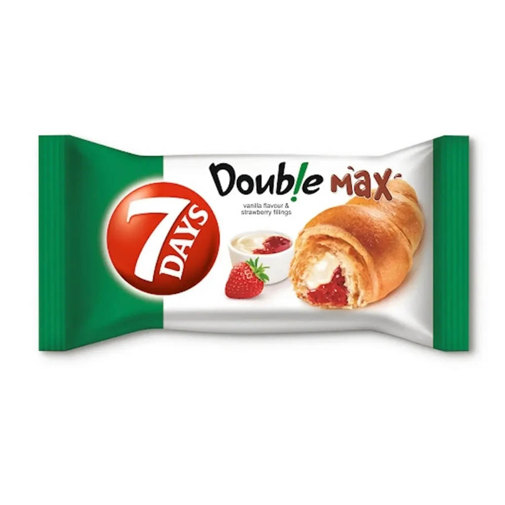 [7622201391843/7622201391850] 7DAYS CROISSANT MAX VANILLA  STRAWBERRY 92G