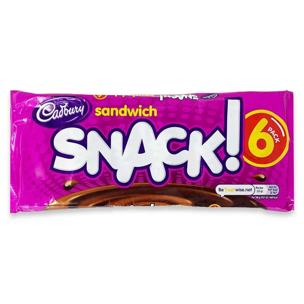 CADBURY SNACK SANDWICH 22G X6