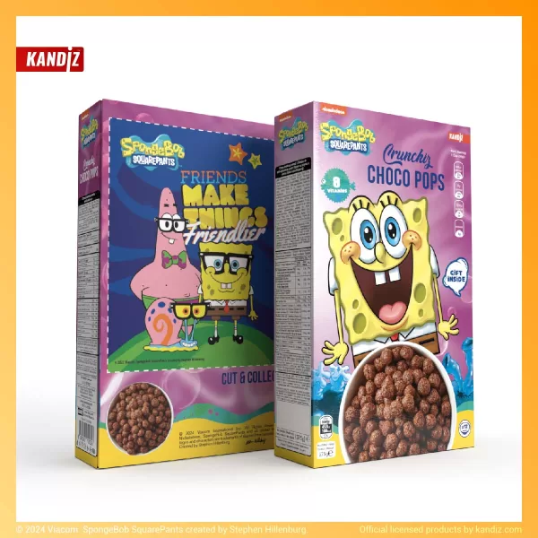 CORNEFLEX CRUNCHIZ CHOCO POPS SPONGEBOB 375G