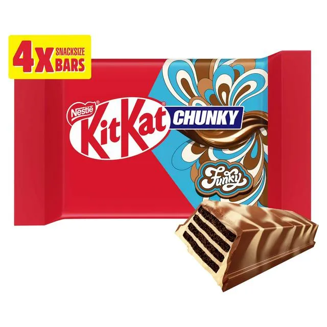 KITKAT CHUNKY FUNKY MILK & WHITE 40GX4