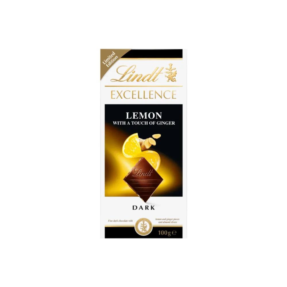 LINDT EX LEMON GINGER 100G