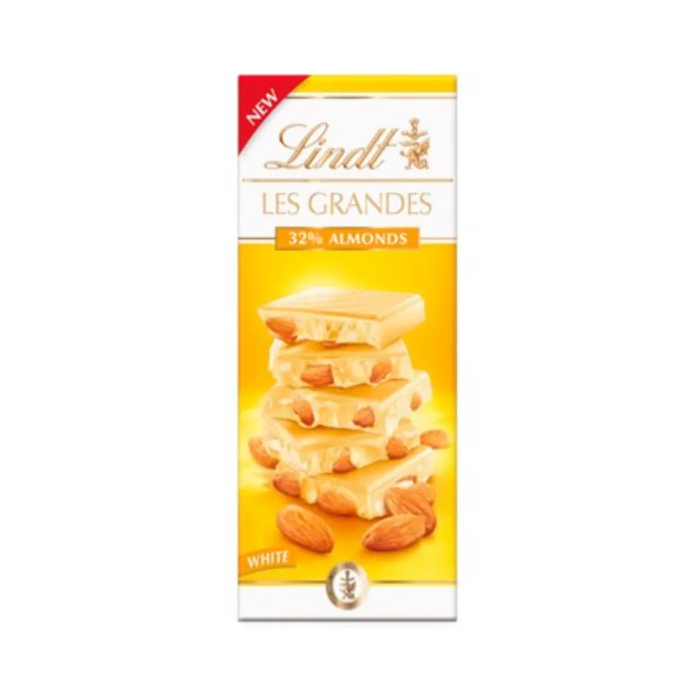 LINDT LES GRANDES ALMOND WHITE 150G