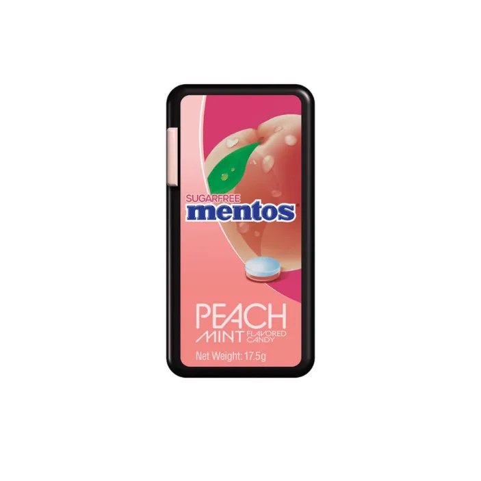 [8935001719526 / 8935001719519] MENTOS PEACH SUGAR FREE 17.5G