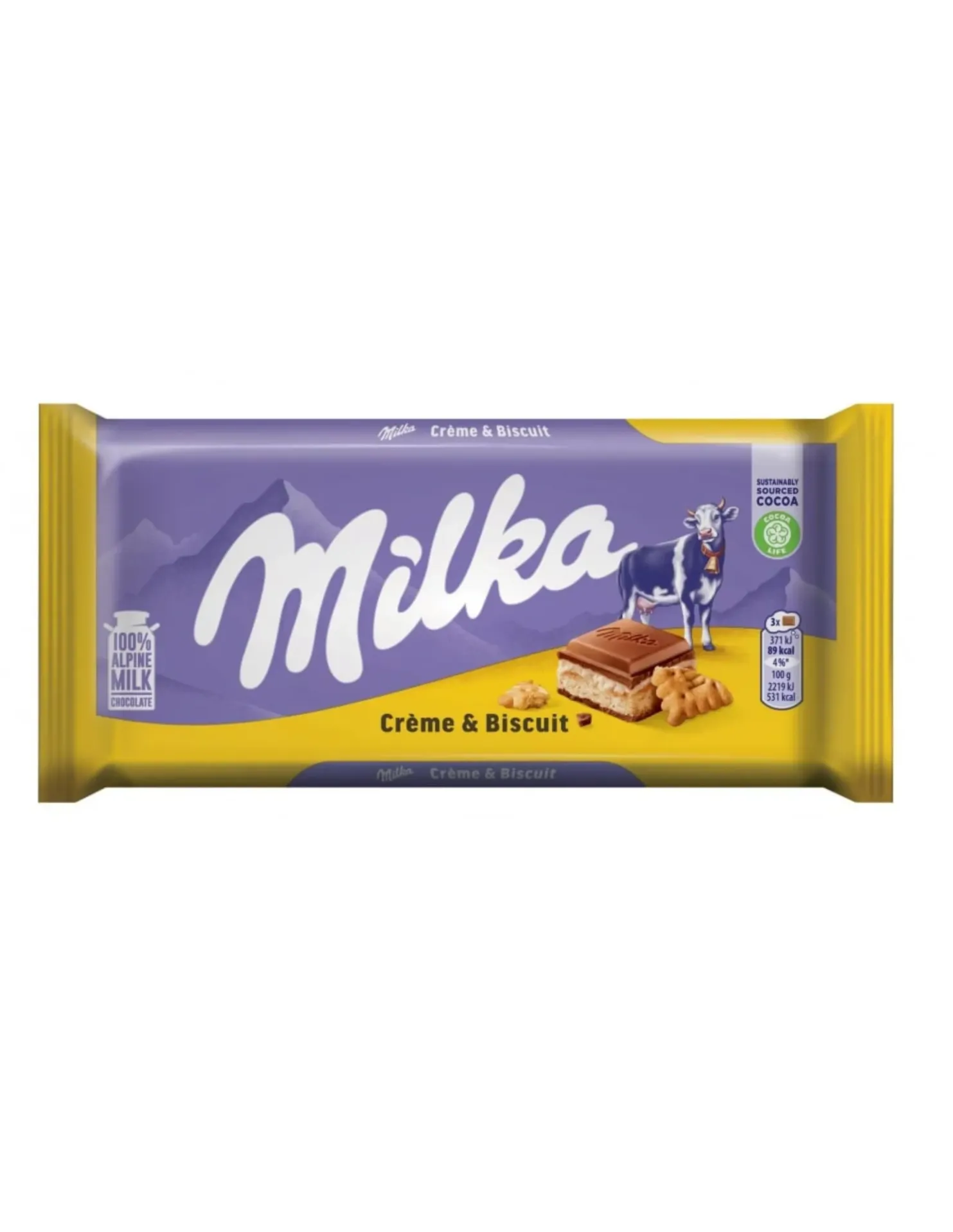[7622201125707 / 7622201125721] MILKA CREME BISCUIT 100G
