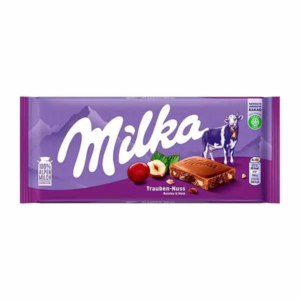 [7622202262722 / 7622202262739] MILKA RAISINS AND NUTS 100G