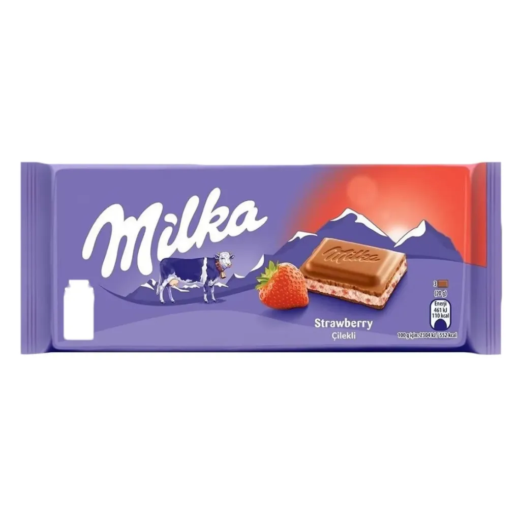MILKA STRAWBERRY 100G