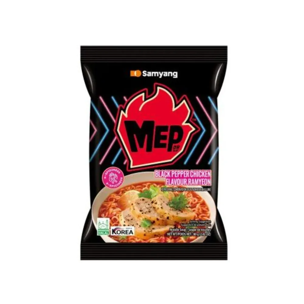 BULDAK SAMYANG BLACK PEPPER CHICKEN RAYMEON 80G