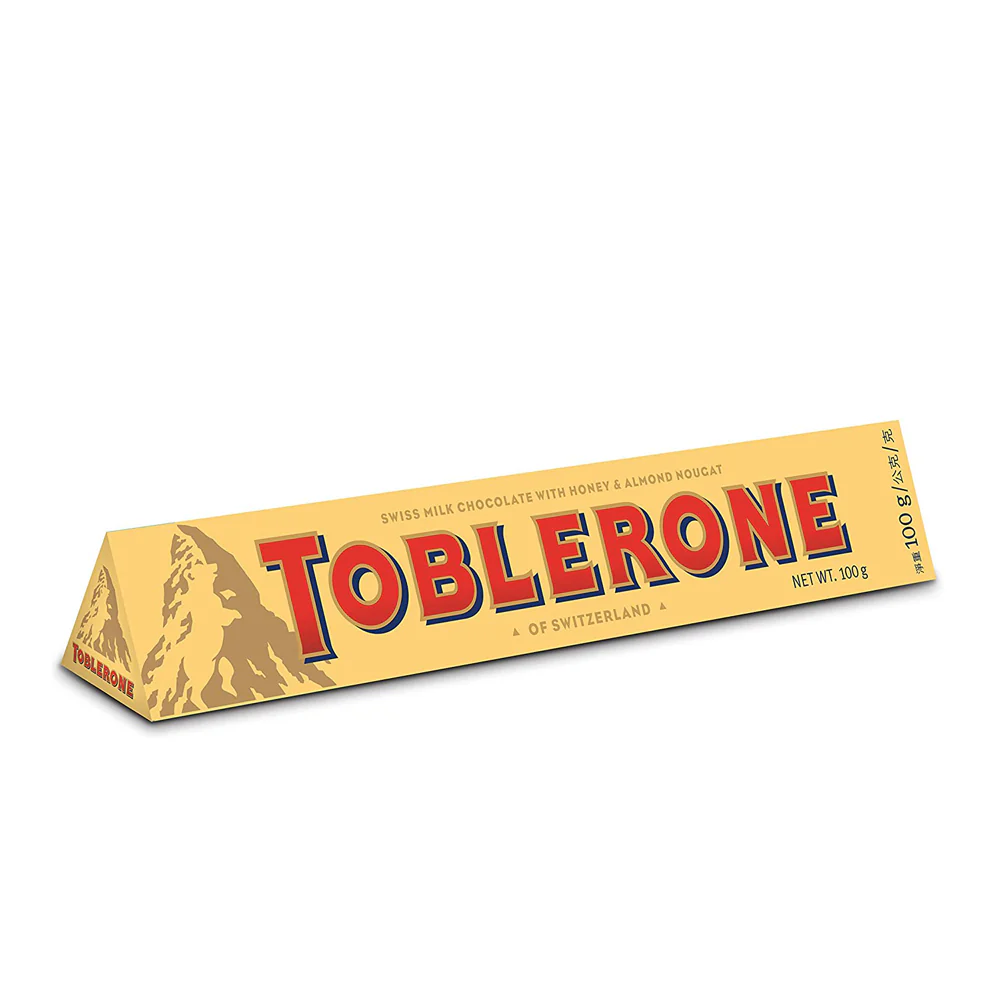 TOBLERONE MILK CHOCOLATE WHITH HONEY ALMOND 100G
