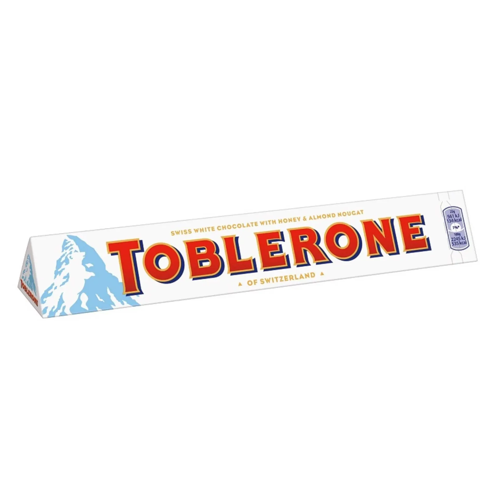 [7614500211403 / 7614500010310] TOBLERONE WHITE CHOCO WITH HONEY ALMOND 100G