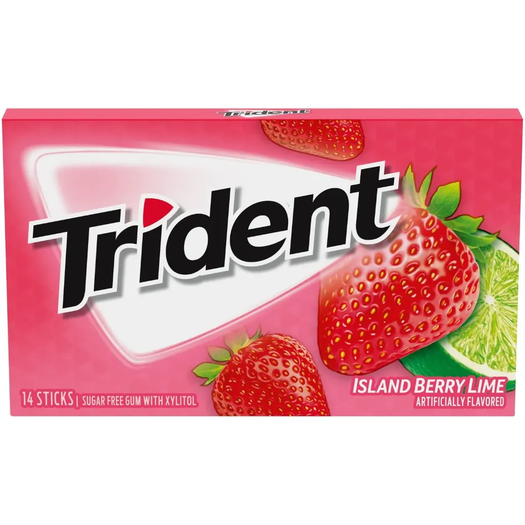 TRIDENT ISLAND BERRY SUGAR FREE 14STICKS