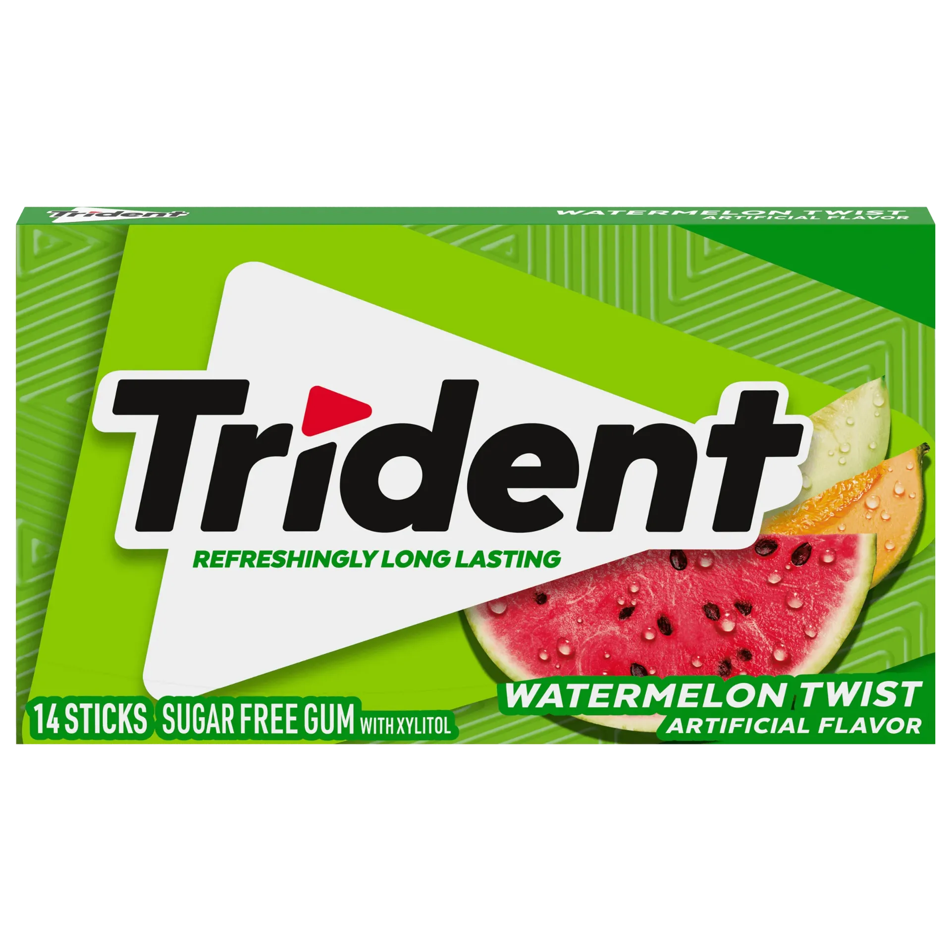 [70221008734 / 70221008741] TRIDENT WATERMELON FLAVOR SUGAR FREE 14STICKS