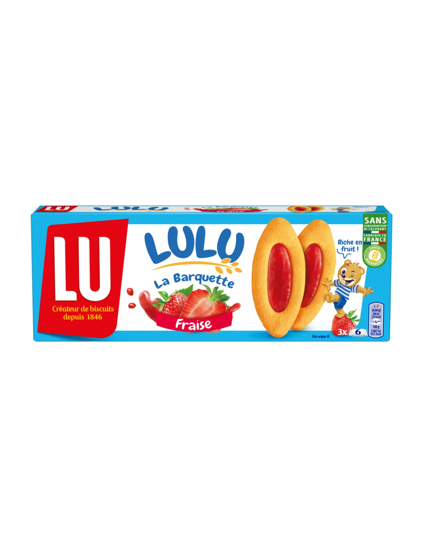 LU BARQUETTE FRAISE 120G