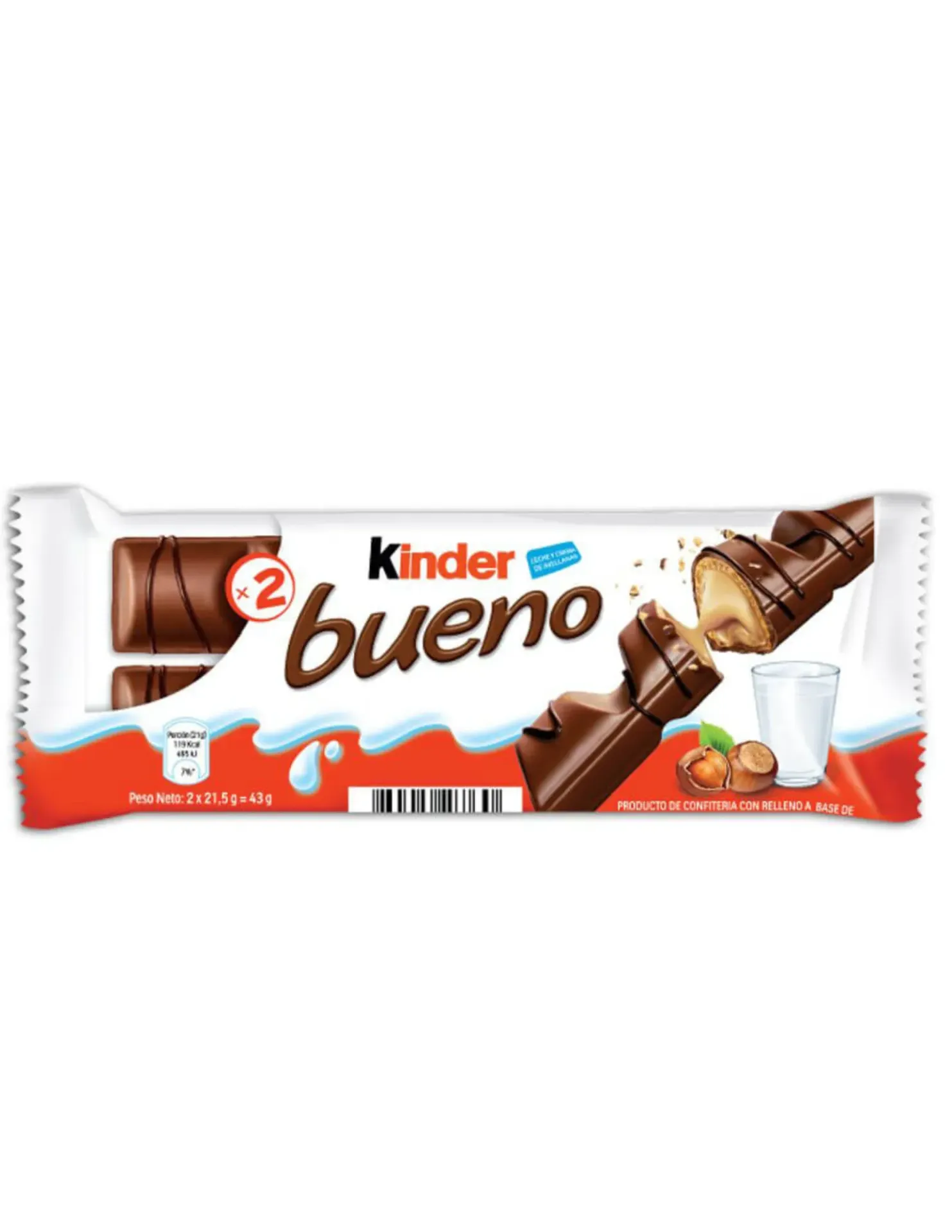 KINDER BUENO CHOCOLATE 43G PCKS