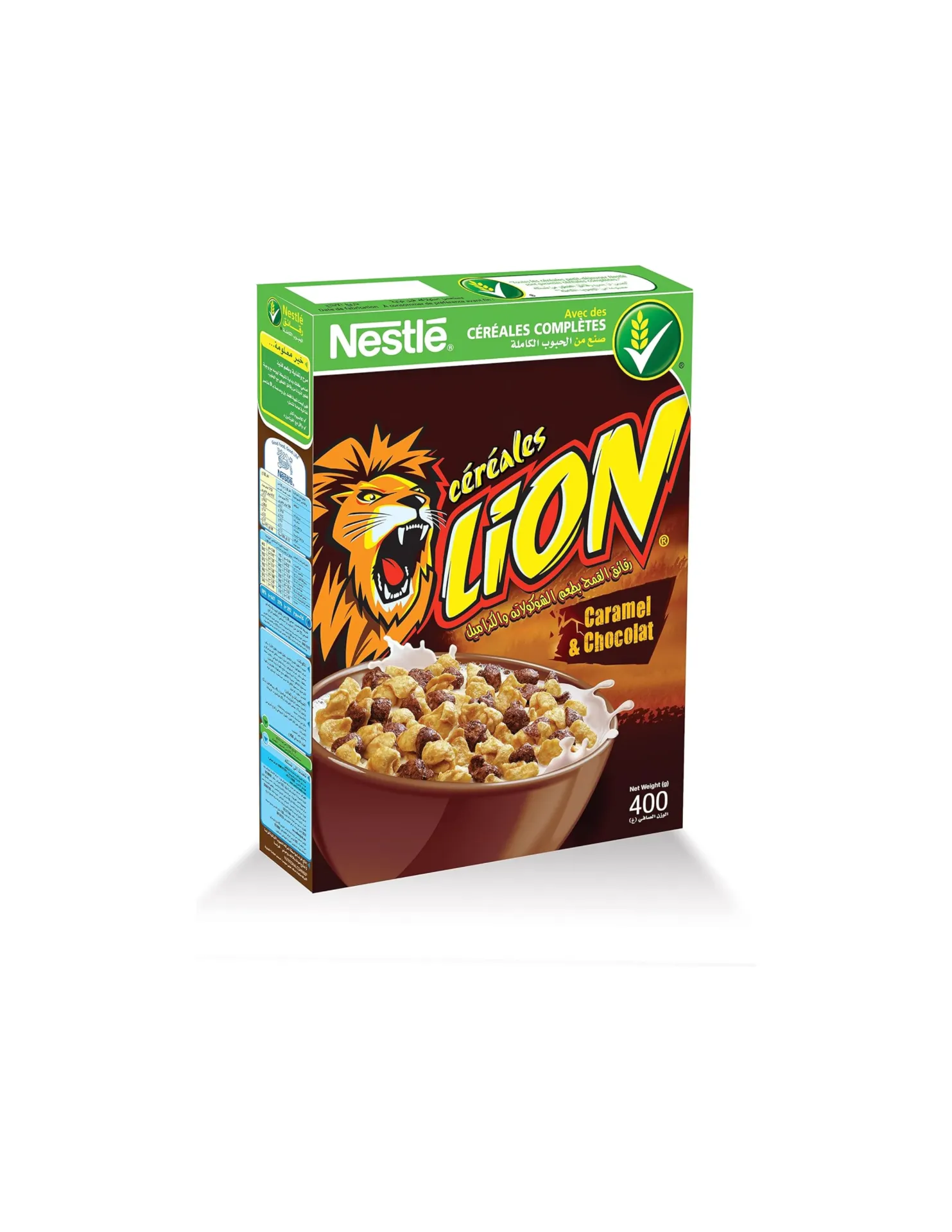 NESTLE LION CEREAL CARAMEL CHOCOLATE 400G