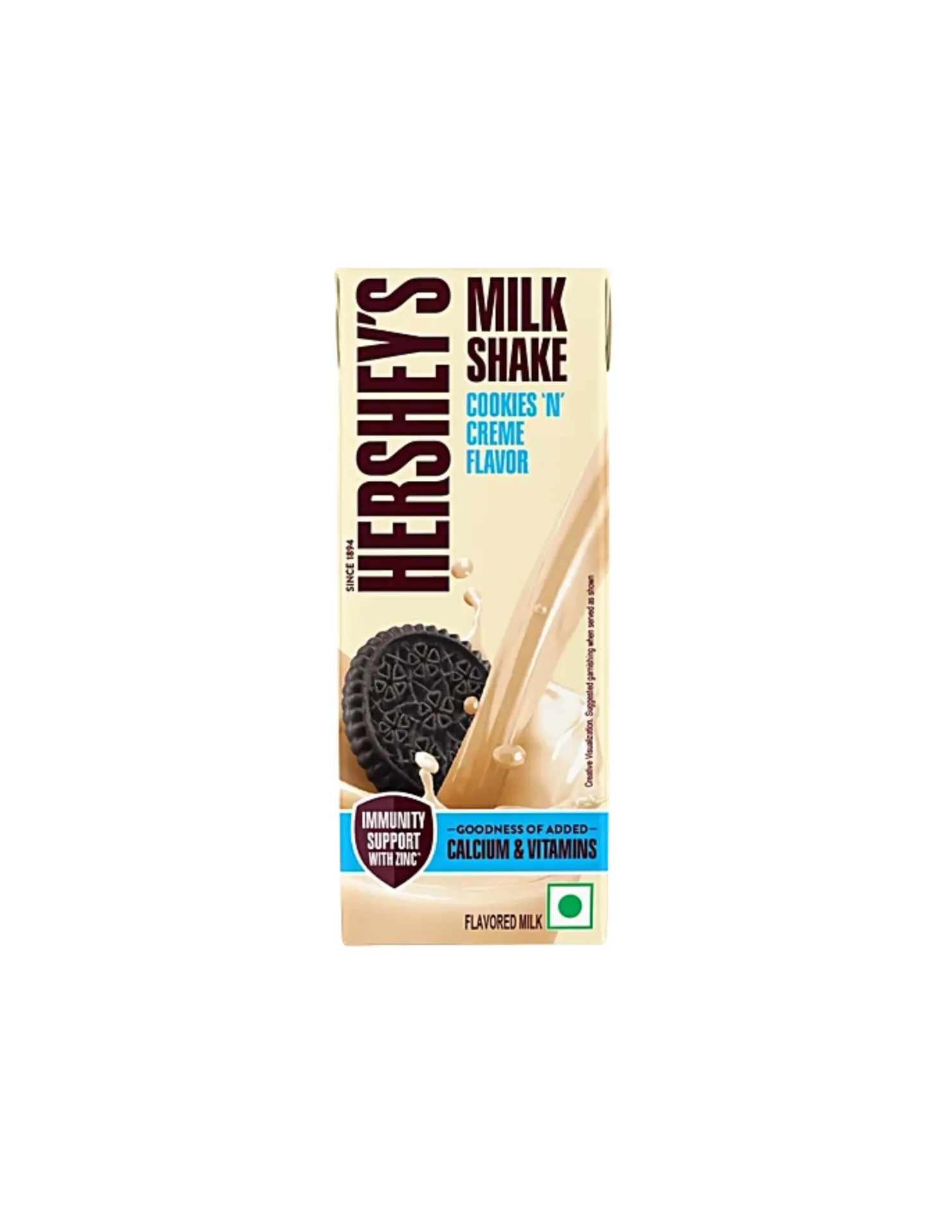 HERSHEYS MILK SHAKE COOKIES CREAM 180ML