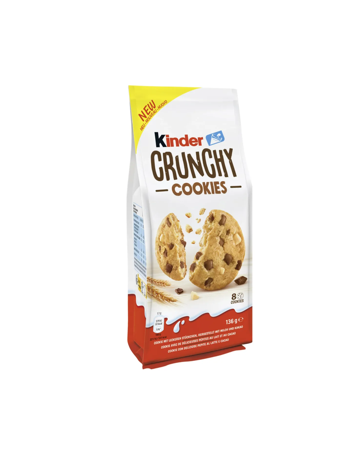 [08000500427859 / 8000500426449] KINDER CRUNCHY COOKIES 136G