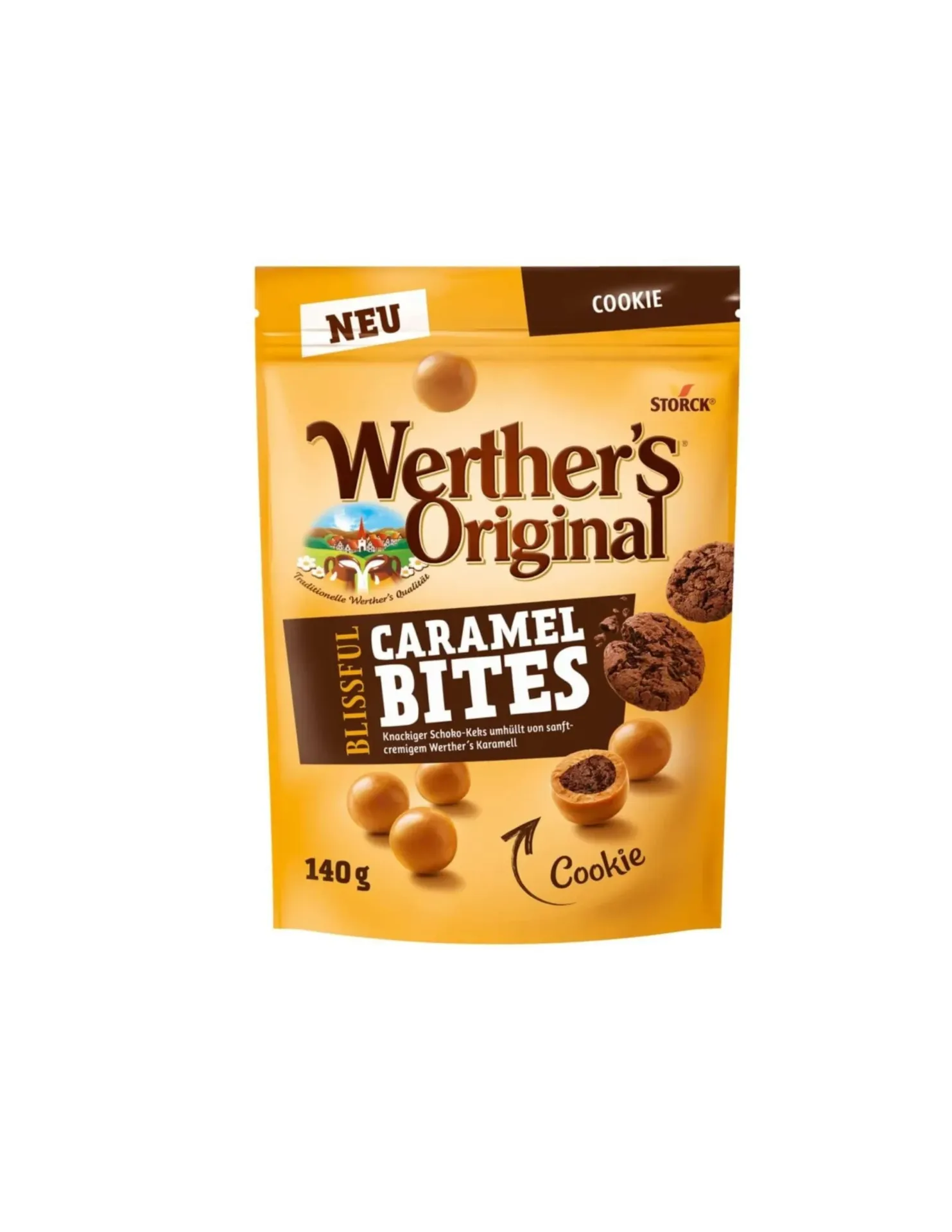 WERTHERS  ORIGINAL CARAMEL BITES COOKIES 140G