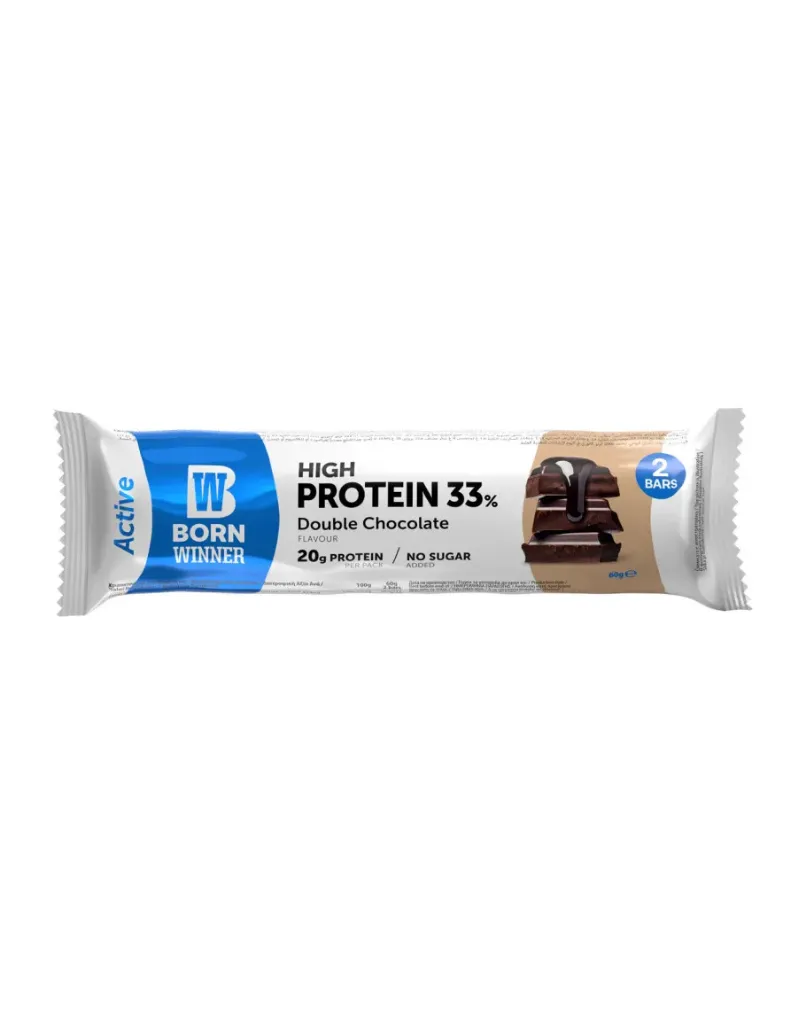 [5060961650299] BW ACTIVE PROTEIN BAR DOUBLE CHOCOLATE 60G