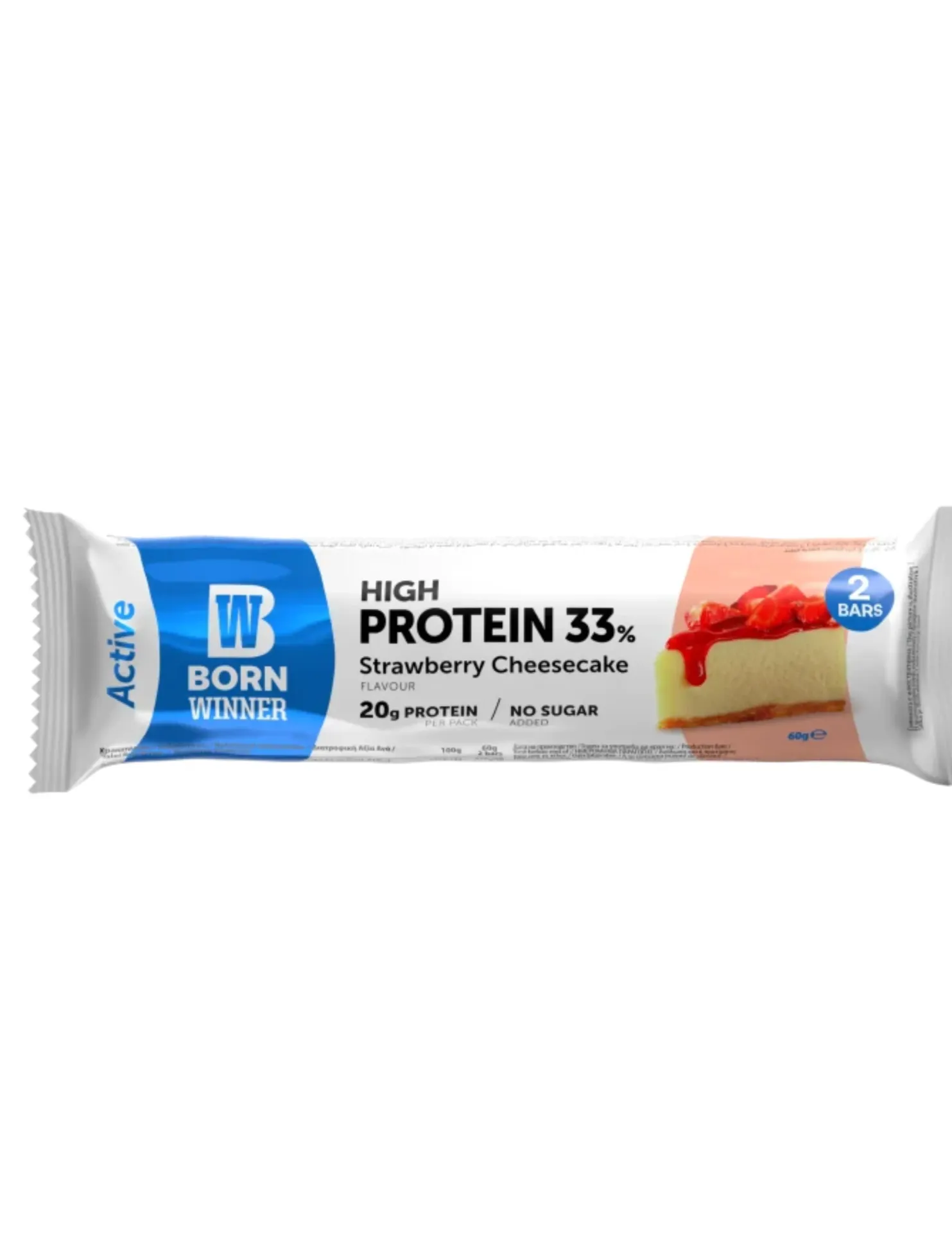 BW ACTIVE PROTEIN BAR STRAWBERRY CHEESECAKE 60G