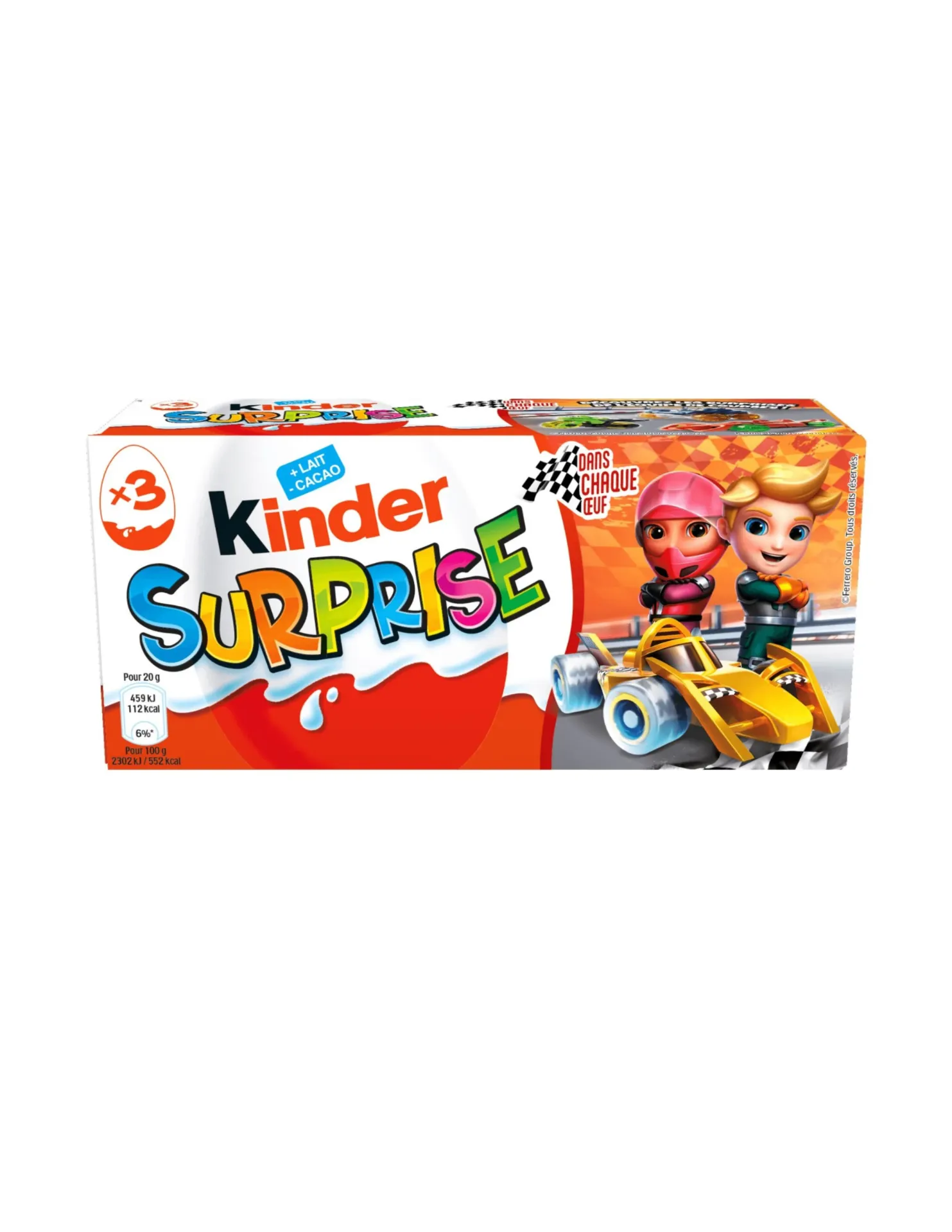 [(01)08000500428245 / 8000500428214] KINDER SURPRISE 20G X3