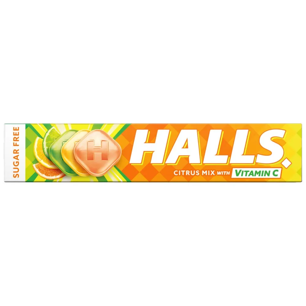 HALLS S.F CITRUS 32G