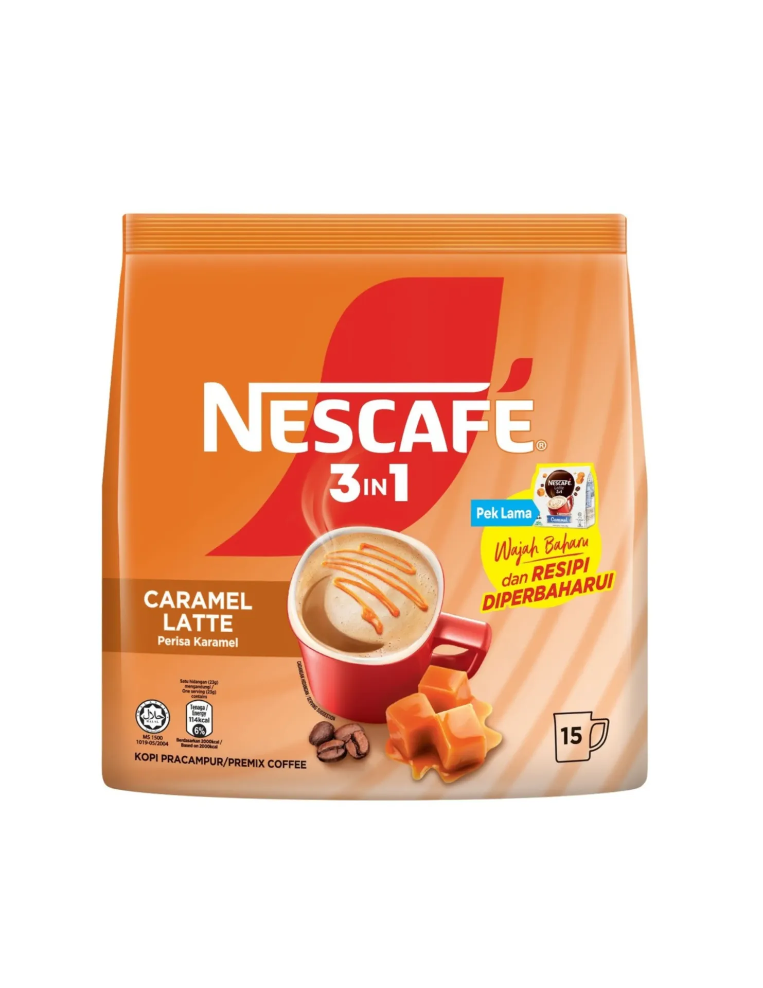 [9556001320070/9556001320063] NESCAFE CARAMEL LATTE 3 IN 1 23G
