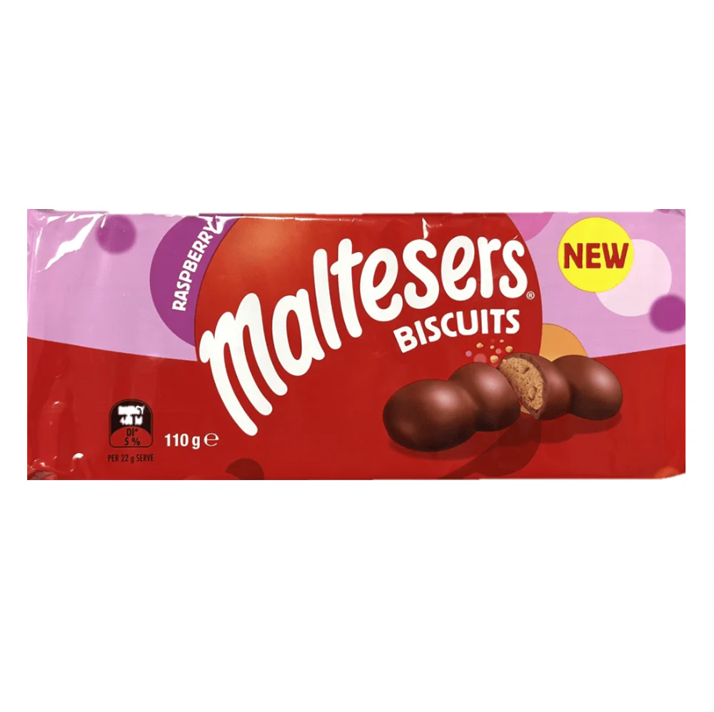 [05056357914960/5056357914953] MALTESERS BISCUIT RASPBERRY 100G